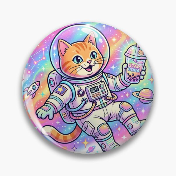 Item preview, Cosmo Cat Adventures Space Boba Tea designed and sold by rich-moda.