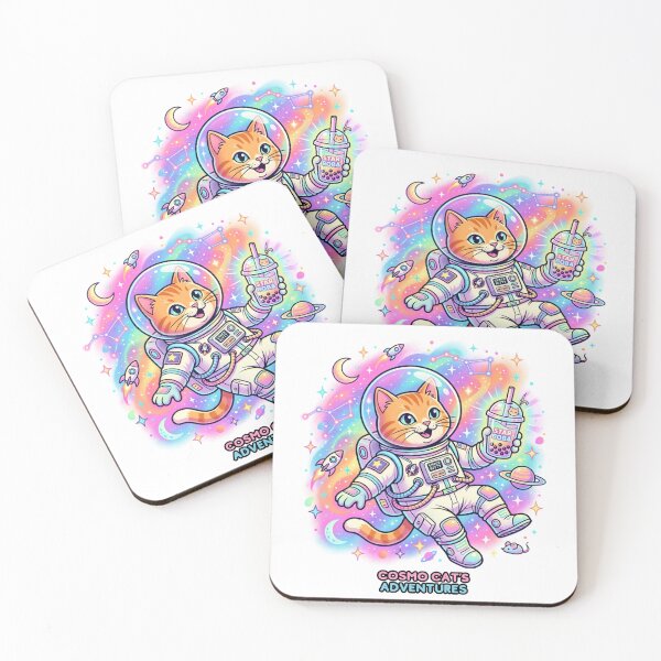 Item preview, Cosmo Cat Adventures Space Boba Tea designed and sold by rich-moda.