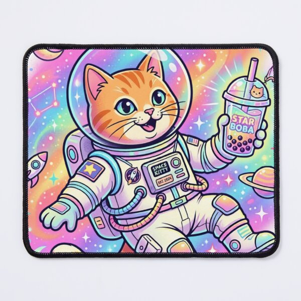Item preview, Cosmo Cat Adventures Space Boba Tea designed and sold by rich-moda.