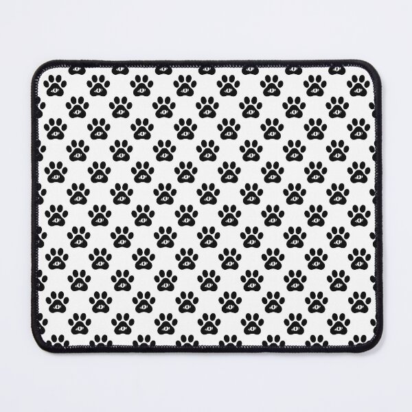Item preview, Black and White Eye Paw Print Pattern designed and sold by bolayousri.