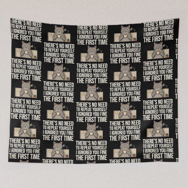 Item preview, No Need to Repeat Yourself I Ignored You Sarcastic Coffee Cat designed and sold by Redgiant87x.