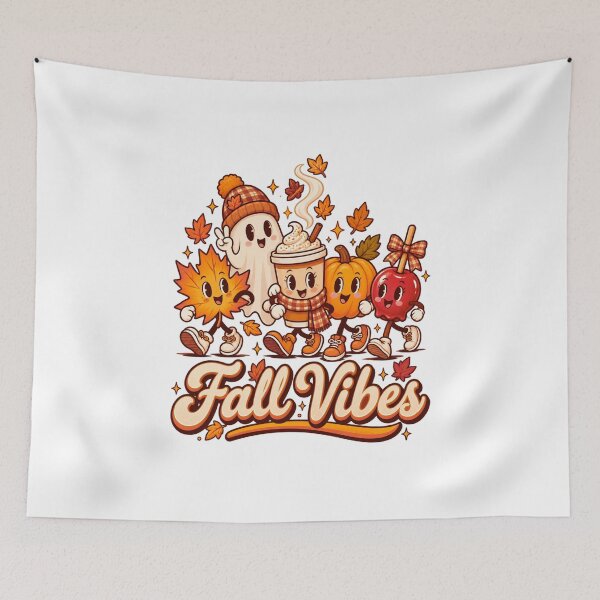 Item preview, Fall Vibes Crew designed and sold by LuveraxArt.
