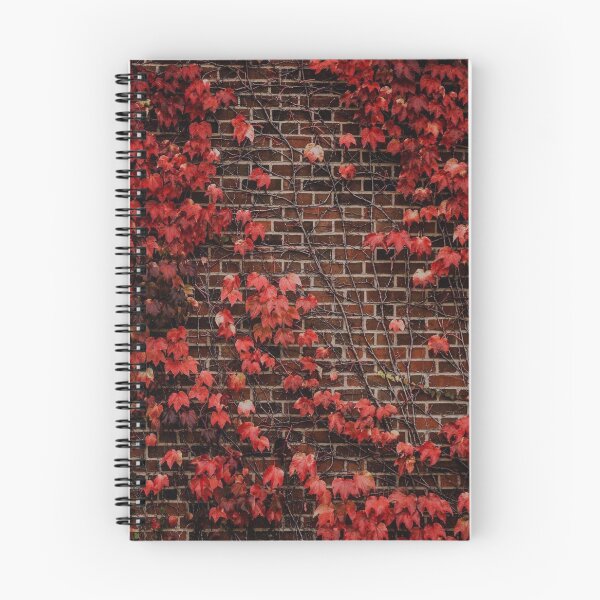 Item preview, Red Autumn Ivy on Brick Wall — Crimson Fall Foliage Texture designed and sold by LYAN-STORE.