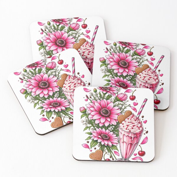 Item preview, Pink Flowers & Sweet Shake designed and sold by NOVS·94.