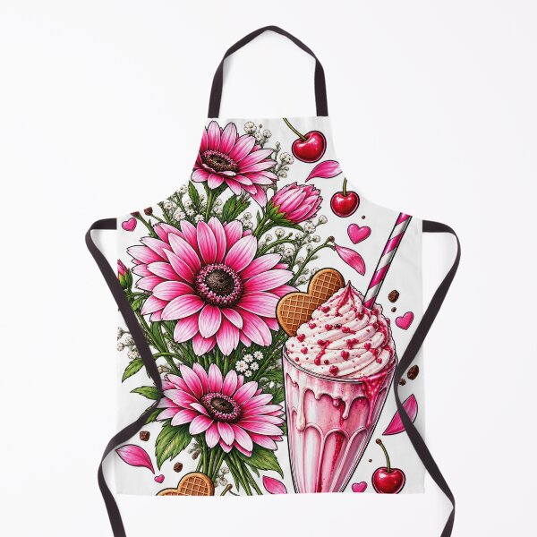 Artikelvorschau, Rosa Blumen & süßer Milchshake entworfen und verkauft von NOVS·94.
