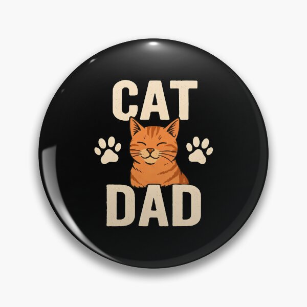 Item preview, Cat Dad Ginger Tabby Paw Print Retro Graphic designed and sold by GiaoCalonas.