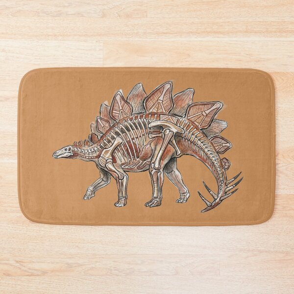 Item preview, Stegosaurus Anatomy - Jurassic Dinosaur Skeletal Cutaway Art Print designed and sold by FreiherrPK.