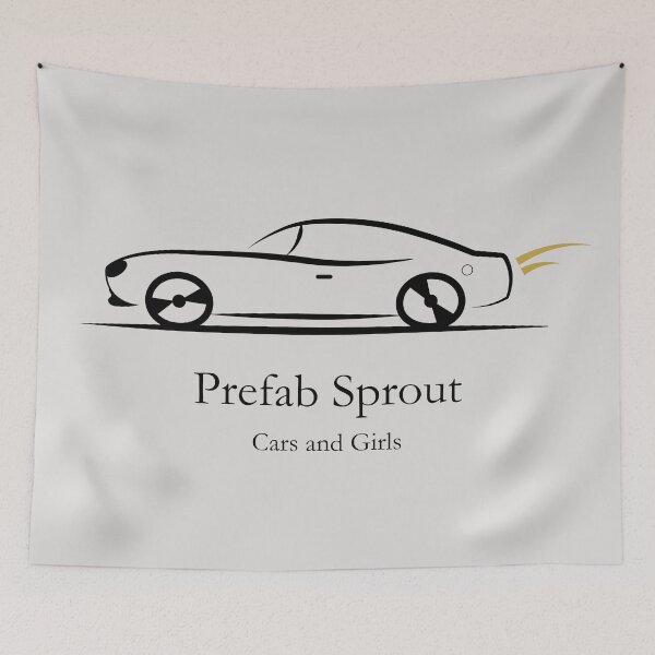 Item preview, Prefab Sprout – Cars and Girls Minimalist Design designed and sold by THE MODA STEREO.