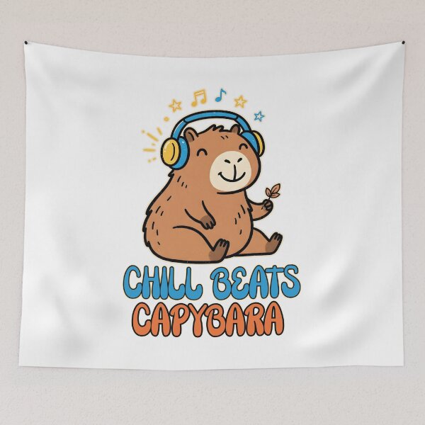 Item preview, Chill Beats Capybara Headphones Music designed and sold by Mr Lee.