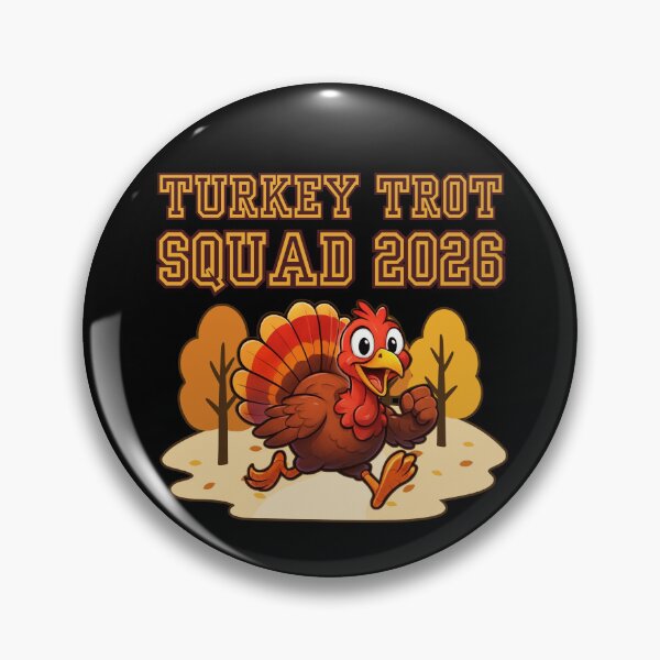 Artikelvorschau, Turkey Trot Squad 2026 Running Turkey in Autumn Park entworfen und verkauft von PROPera-design.