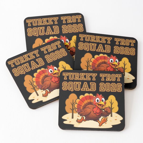 Item preview, Turkey Trot Squad 2026 Running Turkey in Autumn Park designed and sold by PROPera-design.