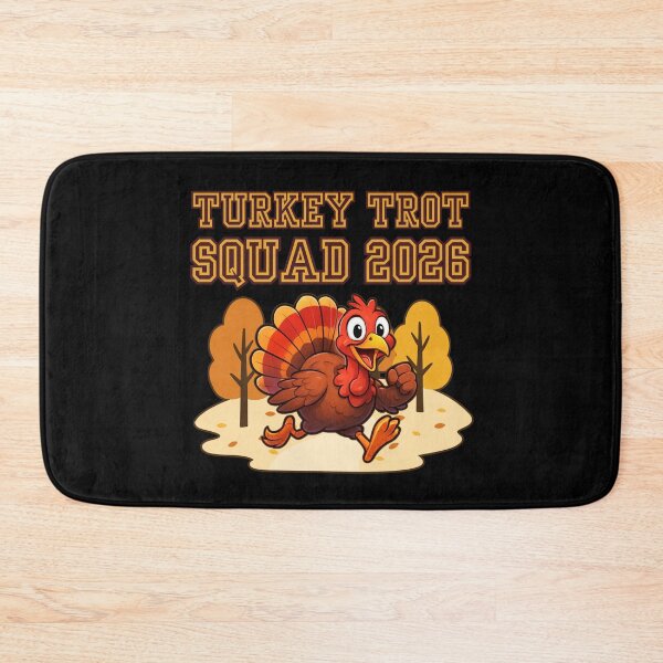 Item preview, Turkey Trot Squad 2026 Running Turkey in Autumn Park designed and sold by PROPera-design.