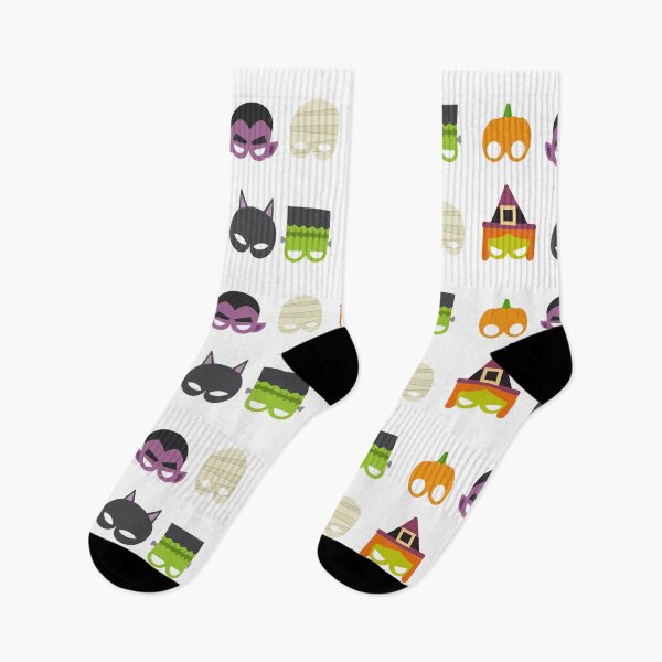 Item preview, Cute Halloween Party Masks Sticker Pack — Frankenstein Pumpkin Vampire Witch Bat Mummy designed and sold by LYAN-STORE.