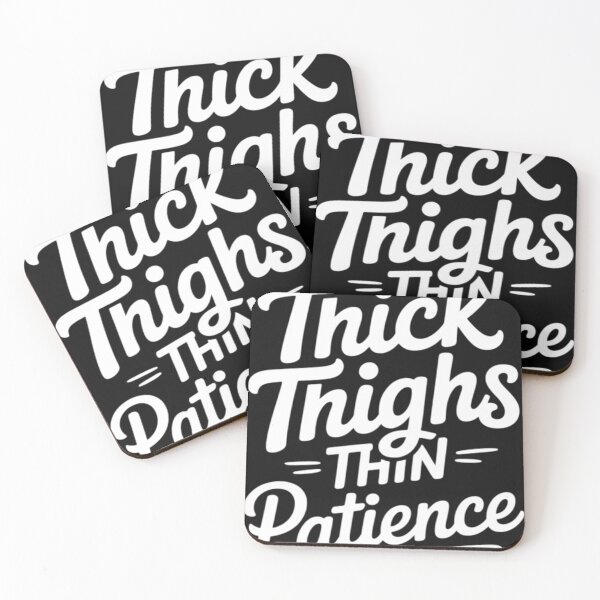 Item preview, Thick Thighs Thin Patience Workout Exercise designed and sold by FineNights.