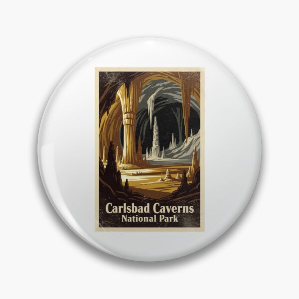 Item preview, Carlsbad Caverns National Park Vintage Travel Art designed and sold by Teelogic.
