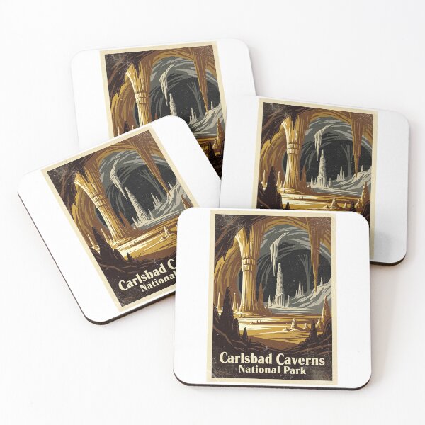 Item preview, Carlsbad Caverns National Park Vintage Travel Art designed and sold by Teelogic.