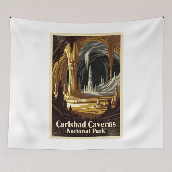 Item preview, Carlsbad Caverns National Park Vintage Travel Art designed and sold by Teelogic.