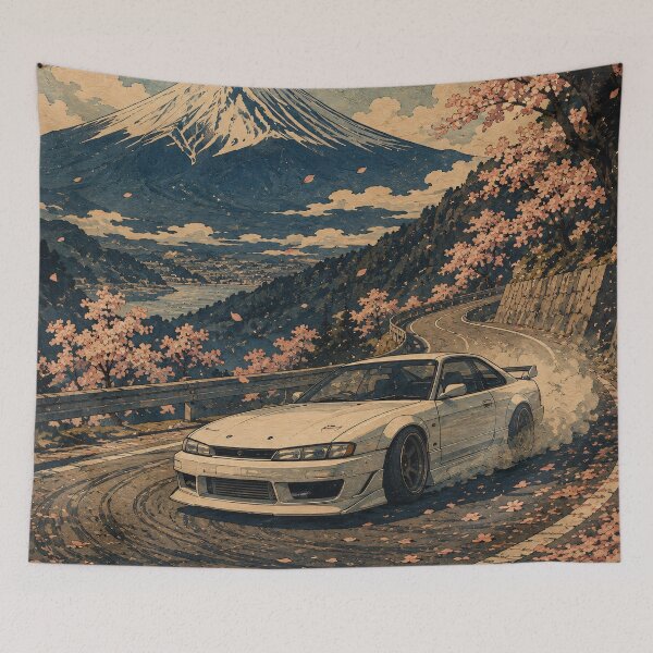 Item preview, Japanese Drifting Car Cherry Blossom Fuji designed and sold by Jozefin's Studio.