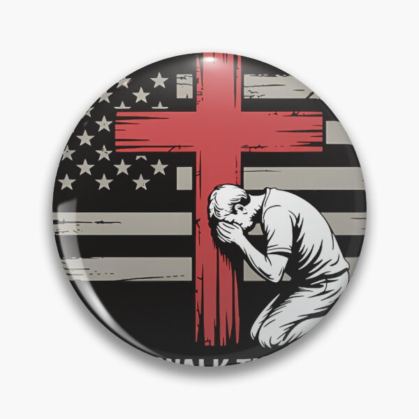 Item preview, Thin Red Line Firefighter Cross Bible Verse designed and sold by FineNights.