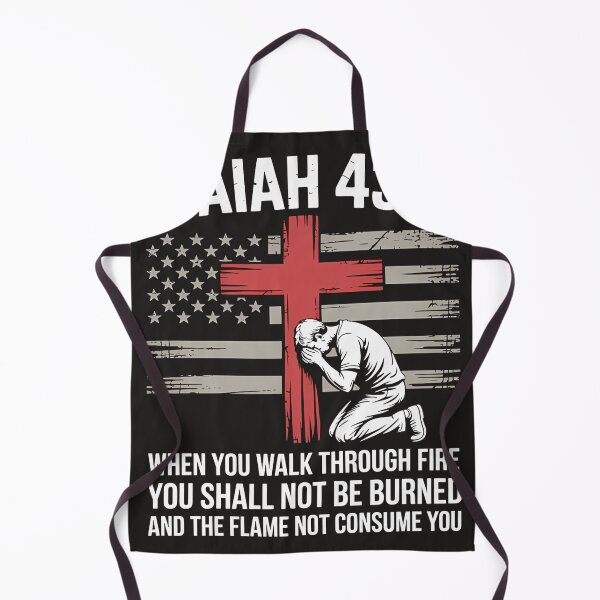Item preview, Thin Red Line Firefighter Cross Bible Verse designed and sold by FineNights.