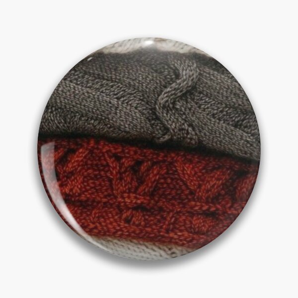 Item preview, Cozy Knitted Sweaters Stack with Autumn Leaves — Warm Fall Hygge Texture designed and sold by LYAN-STORE.