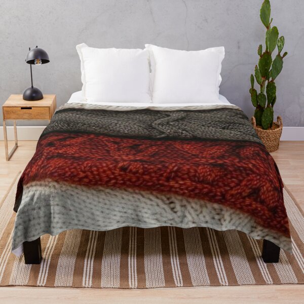 Item preview, Cozy Knitted Sweaters Stack with Autumn Leaves — Warm Fall Hygge Texture designed and sold by LYAN-STORE.