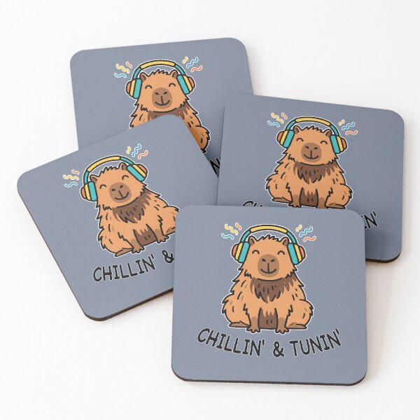 Item preview, Chillin Tunin Cute Capybara Headphones designed and sold by Mr Lee.