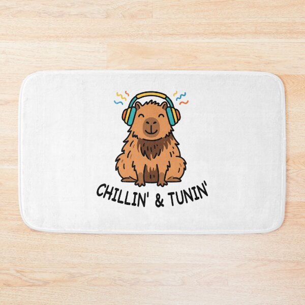 Item preview, Chillin Tunin Cute Capybara Headphones designed and sold by Mr Lee.