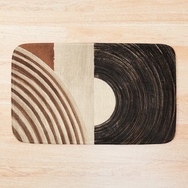 Item preview, Mid-Century Modern Concentric Circles - Two Tone Earthy - Terracotta Abstract Art designed and sold by GrinGalore.