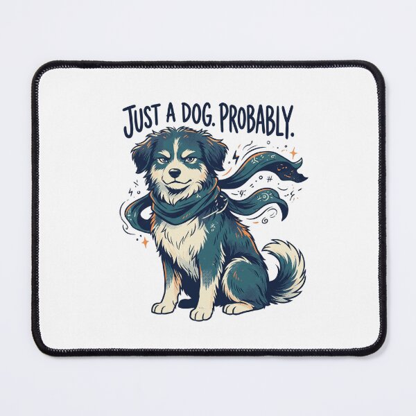 Item preview, Just A Dog Probably Funny Mystical Canine Graphic Tee designed and sold by evergreener-art.