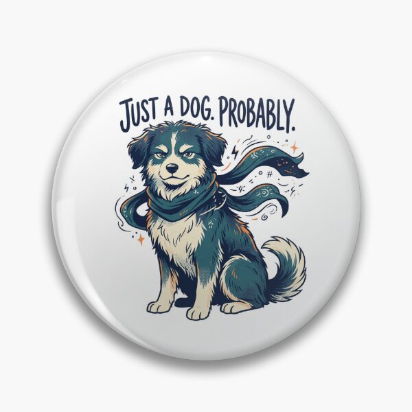 Item preview, Just A Dog Probably Funny Mystical Canine Graphic Tee designed and sold by evergreener-art.