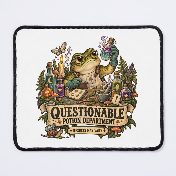 Item preview, Questionable Potion Department Frog Alchemist designed and sold by Trendy-Artistry.