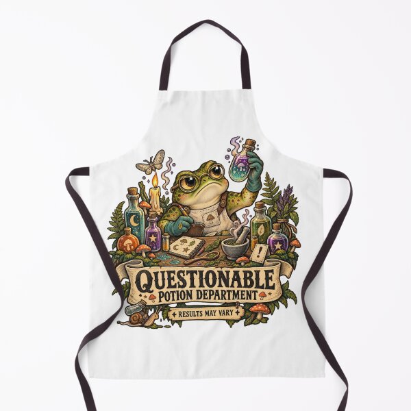 Item preview, Questionable Potion Department Frog Alchemist designed and sold by Trendy-Artistry.