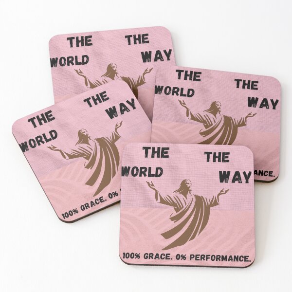Item preview, Unfollow The World Follow The Way Christian Grace Quote Art designed and sold by Artemis & Woven Collective.