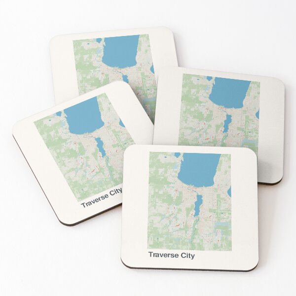 Item preview, Traverse City Minimalistic Map Art designed and sold by MapsNerd.