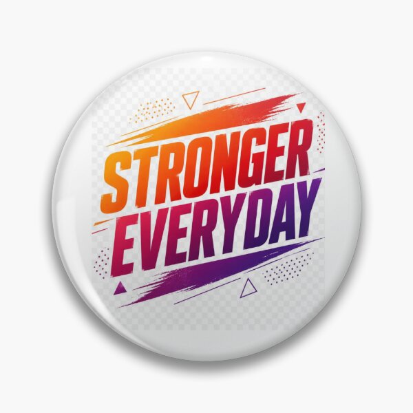 Item preview, Stronger Everyday - Bold Motivational Typography Fitness Quote Design designed and sold by Moonwood Atelier .