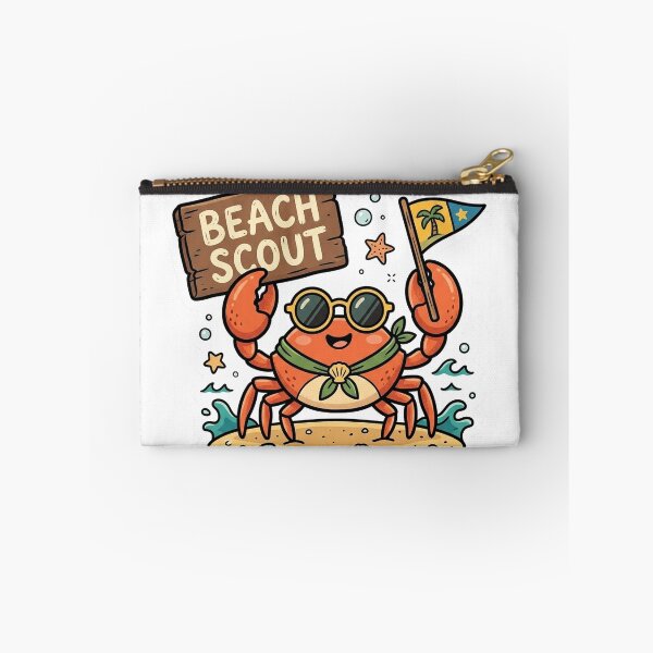 Item preview, Beach Scout Crab – Cute Summer Beach & Ocean Cartoon Design designed and sold by CoreThread..