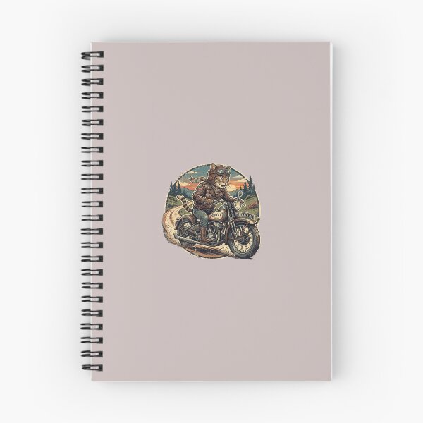 Item preview, Vintage Biker Cat | Retro Classic Motorcycle Illustration designed and sold by FootprintofLove.