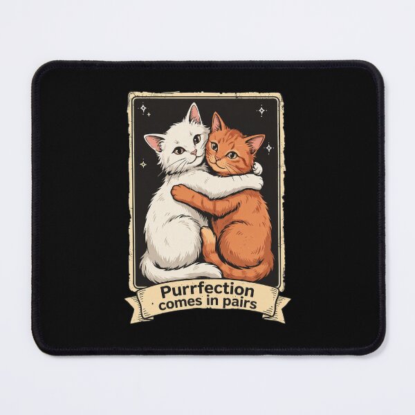 Item preview, Purrfection Comes in Pairs Cat Art designed and sold by GiaoCalonas.