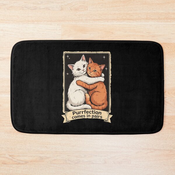 Item preview, Purrfection Comes in Pairs Cat Art designed and sold by GiaoCalonas.