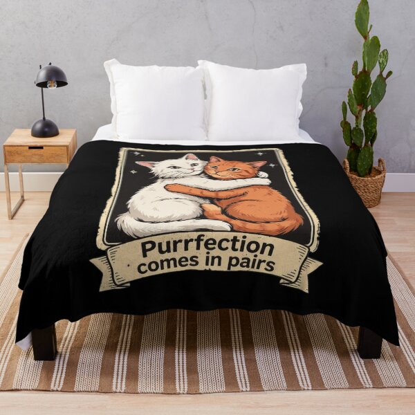 Item preview, Purrfection Comes in Pairs Cat Art designed and sold by GiaoCalonas.