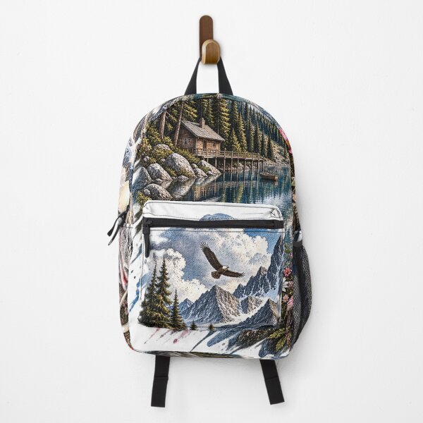 Item preview, Alpine Morning Coffee – Vintage Mountain Sketch designed and sold by NOVS·94.
