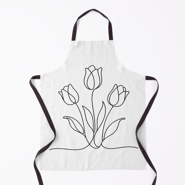 Item preview, Tulip Trio Minimal Line Art designed and sold by LineArtDrawing.