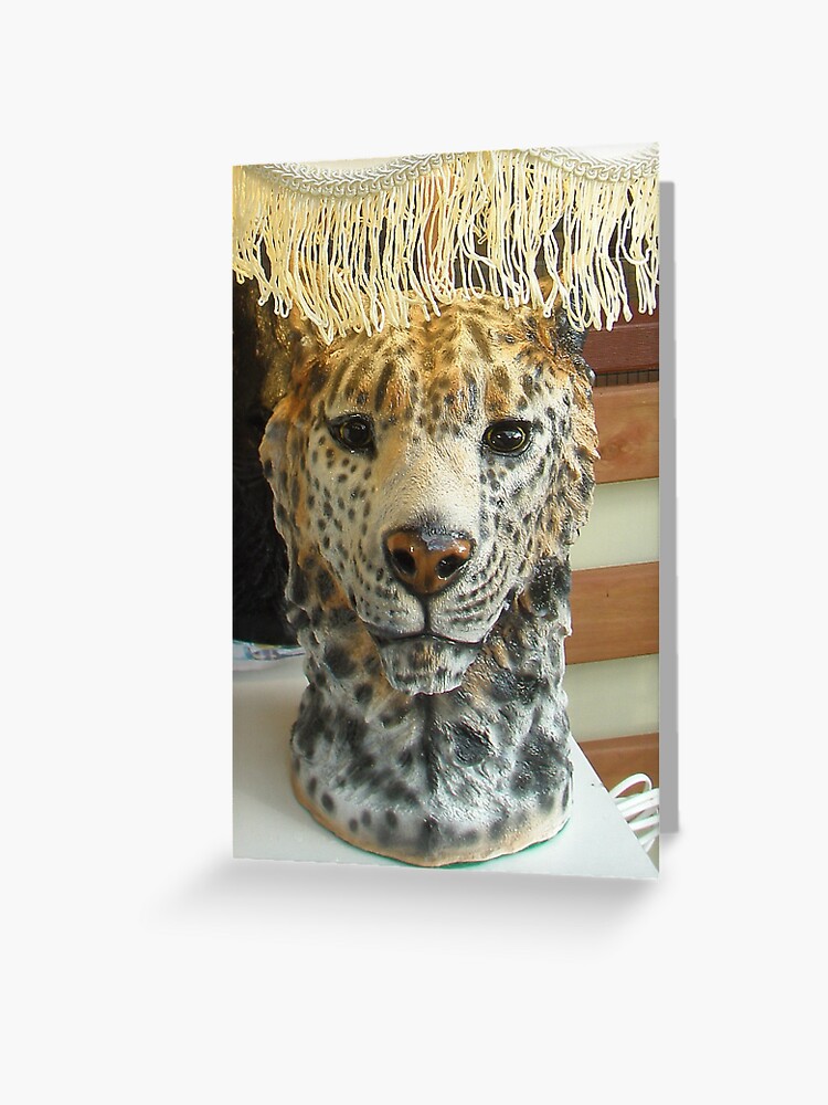 snow leopard lamp