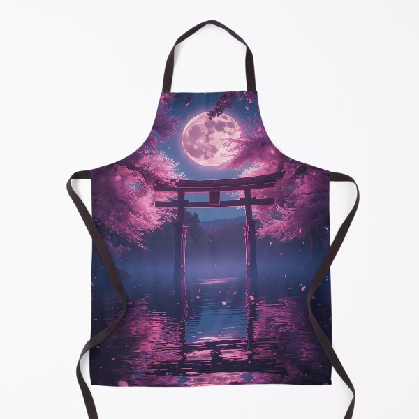 Item preview, Torii Gate Under Pink Moon designed and sold by bobbiecherrin.