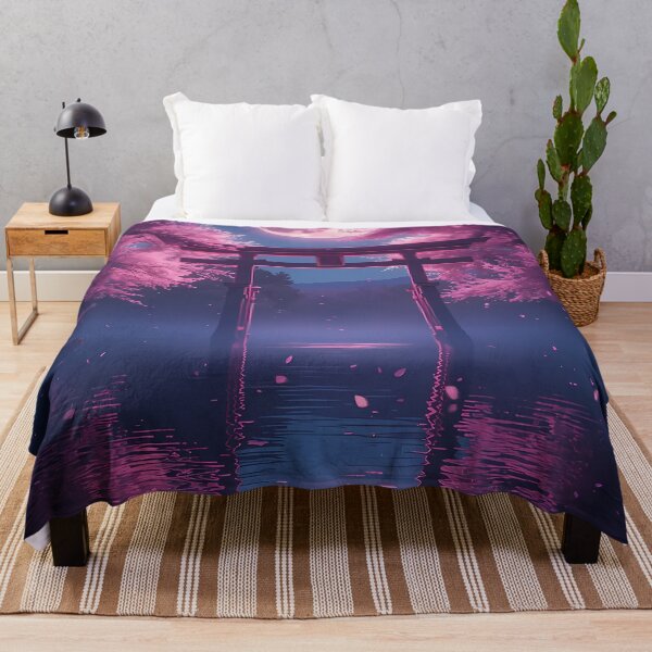 Item preview, Torii Gate Under Pink Moon designed and sold by bobbiecherrin.