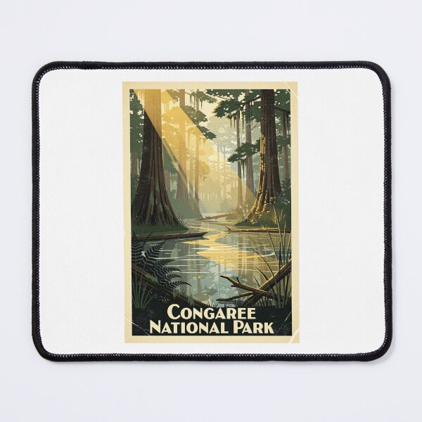 Item preview, Congaree National Park Vintage Travel Art designed and sold by Teelogic.