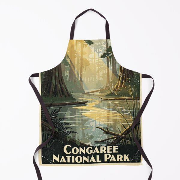 Item preview, Congaree National Park Vintage Travel Art designed and sold by Teelogic.
