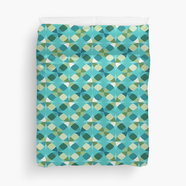 Item preview, Mid Century Modern Circle Lock Print 1- Turquoise Green Teal designed and sold by Elsy's Art.
