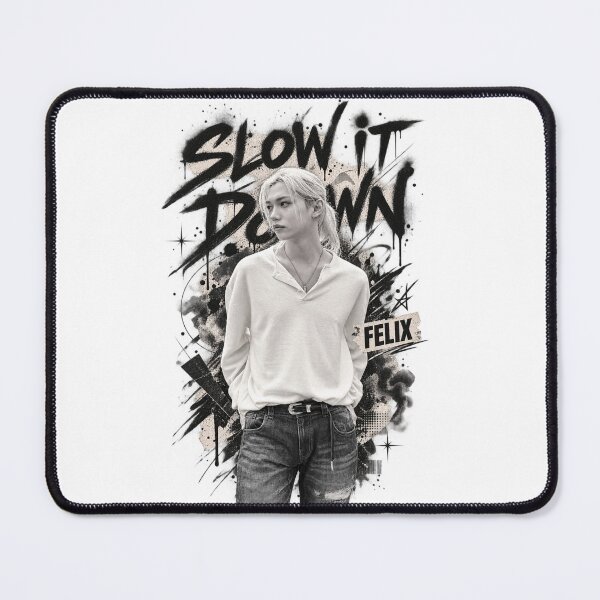 Item preview, Felix Slow It Down Monochrome Grunge Portrait designed and sold by Valeree Store.